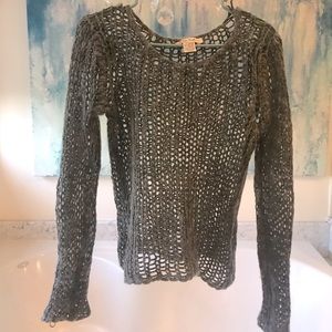 Free people open knit sweater- vintage 90s M